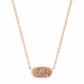 Elisa 20" RSG Rose Gold Drusy Necklace