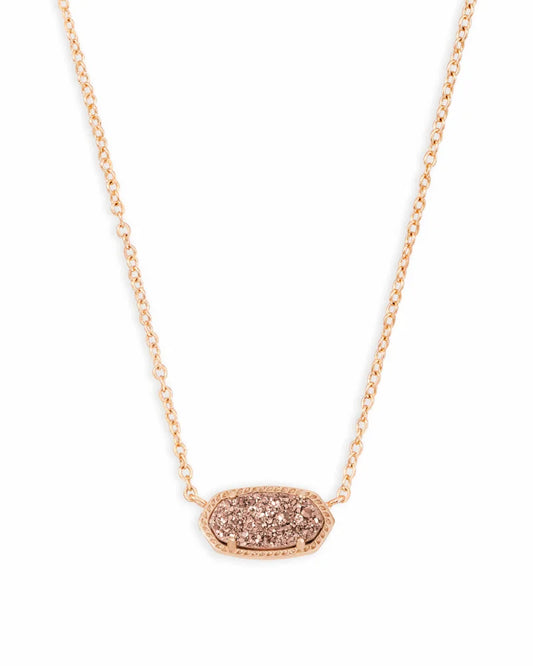 Elisa 20" RSG Rose Gold Drusy Necklace