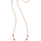EMILIE STRAND NECKLACE ROSE GOLD SAND DRUSY