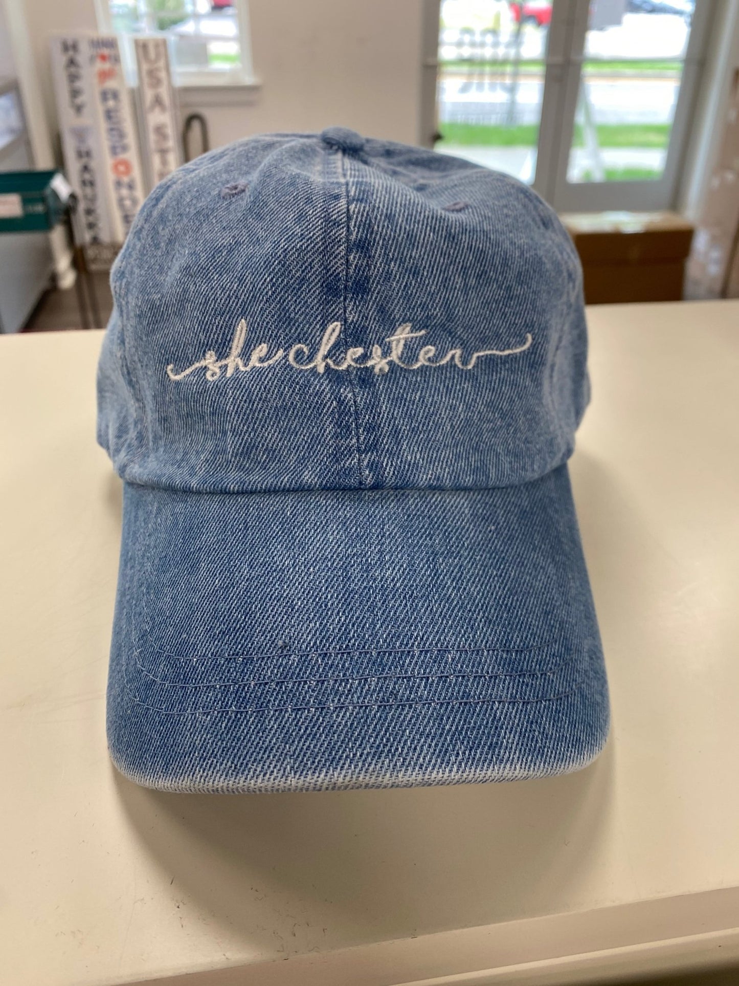 She Chester Baseball Hat - Denim - She Chester