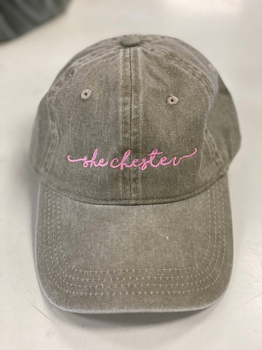 She Chester Baseball Hat - Khaki - She Chester