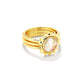 Sienna Sun Ring - Gold Iridescent Abalone - sz 9 - She Chester