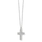 Sil/Stn Diamond Cross Necklace - JN1552 - She Chester