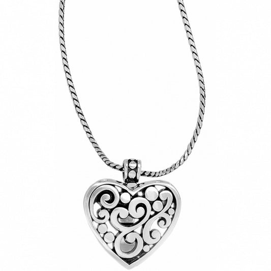 Silver Contempo Heart Badge Clip - JN3040 - She Chester
