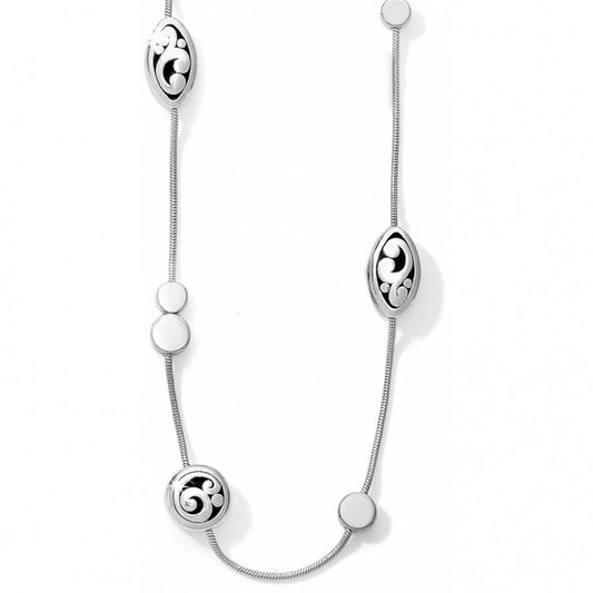 Silver Contempo Long Necklace - She Chester