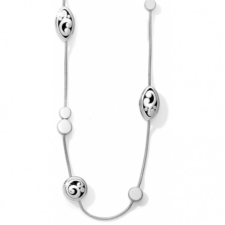 Silver Contempo Long Necklace - She Chester