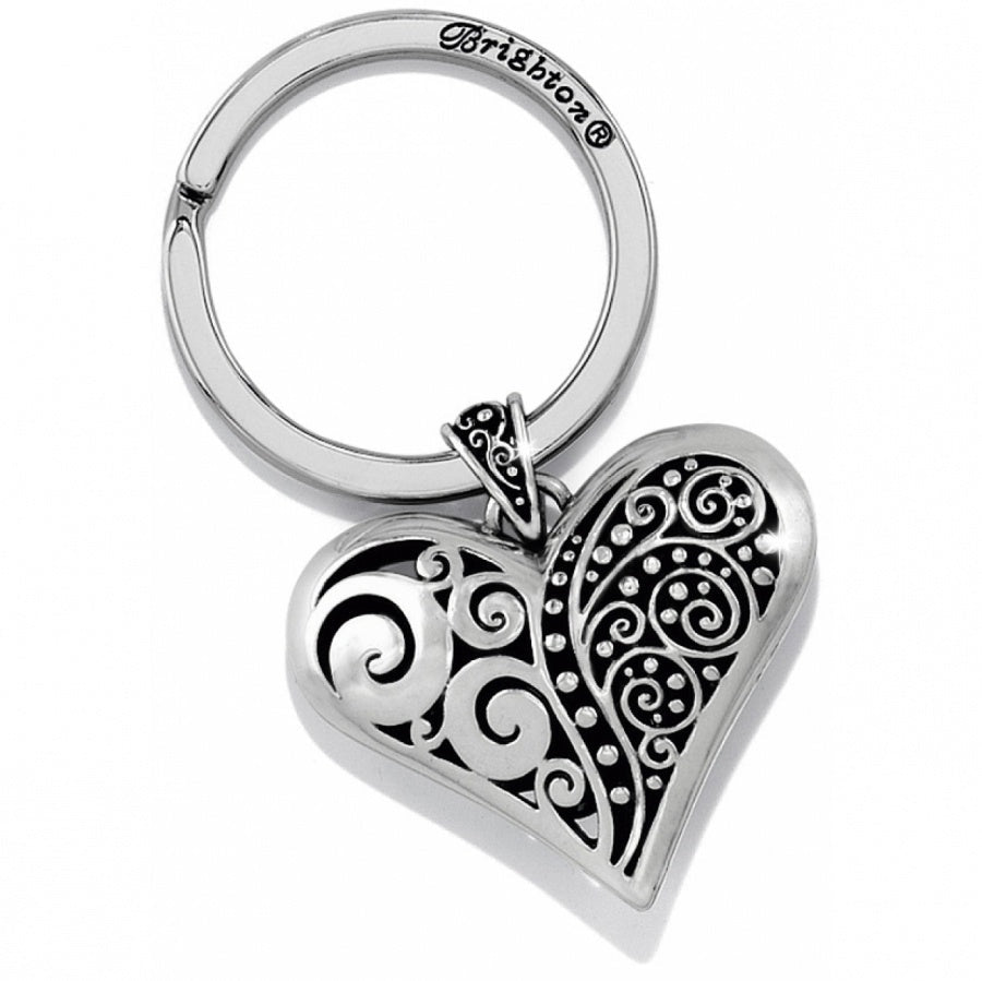 Silver Love Affair Fob Keychain - E14240 - She Chester