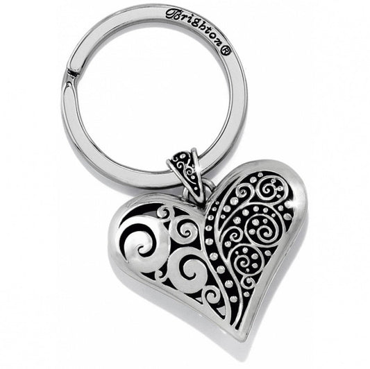 Silver Love Affair Fob Keychain - E14240 - She Chester