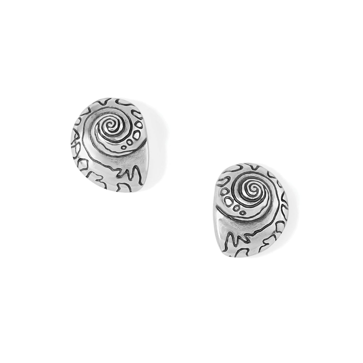 Silver Shells Post Earrings - JA9070 - She Chester