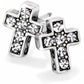 Silver Starry Night Cross Studs - J21691 - She Chester