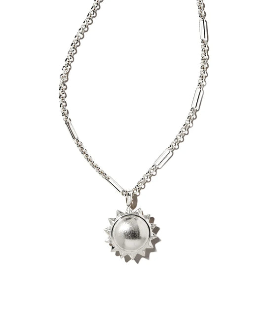 Sienna Sun Pendant Rhod Necklace