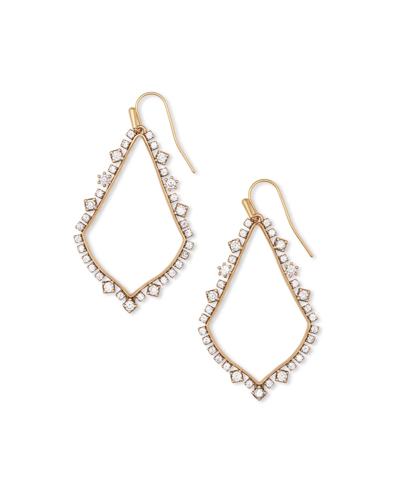 Sophee Crystal Drp Vintage Gold - She Chester