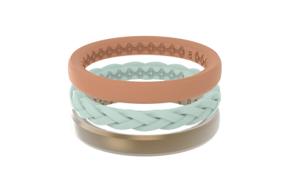 Stackable Gold Coast Groove Rings - She Chester