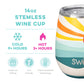Sun Dance 14oz Stemless Wine