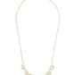 Susanna Gold Dichroic Glass Multi Strand Necklace