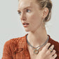Venezia Two Tone Drop Open Earrings - JA9308