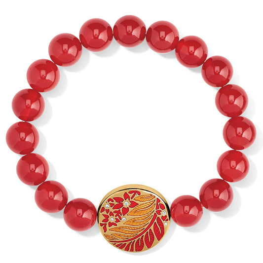 Terra Red Beaded Bracelet - JF0020 - She Chester