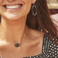 Threaded Elisa Necklace Gold Black Cats Eye - She Chester