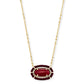 Threaded Elisa Necklace Gold Burgundy Illusion - She Chester