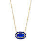 Threaded Elisa Necklace Gold Cobalt Blue Illusion - She Chester