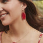 Threaded Elisa Necklace Gold Red Illusion - She Chester