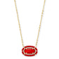 Threaded Elisa Necklace Gold Red Illusion - She Chester