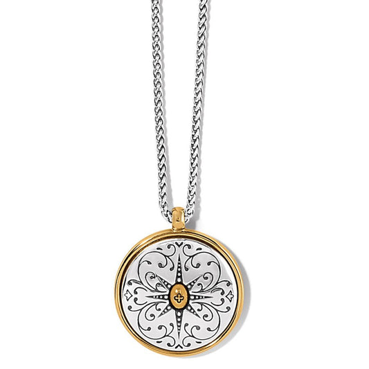 Venezia Long Two Tone Pendant Necklace - JM7311 - She Chester