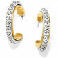 Venezia Two Tone Hoop Earrings - G9270 - She Chester