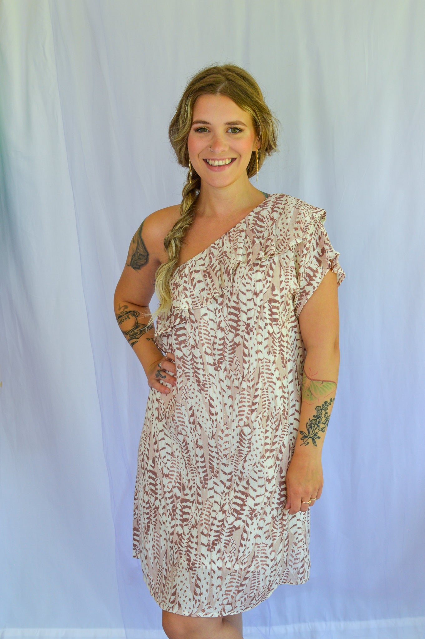 Wild Side One Shoulder Dress - She Chester