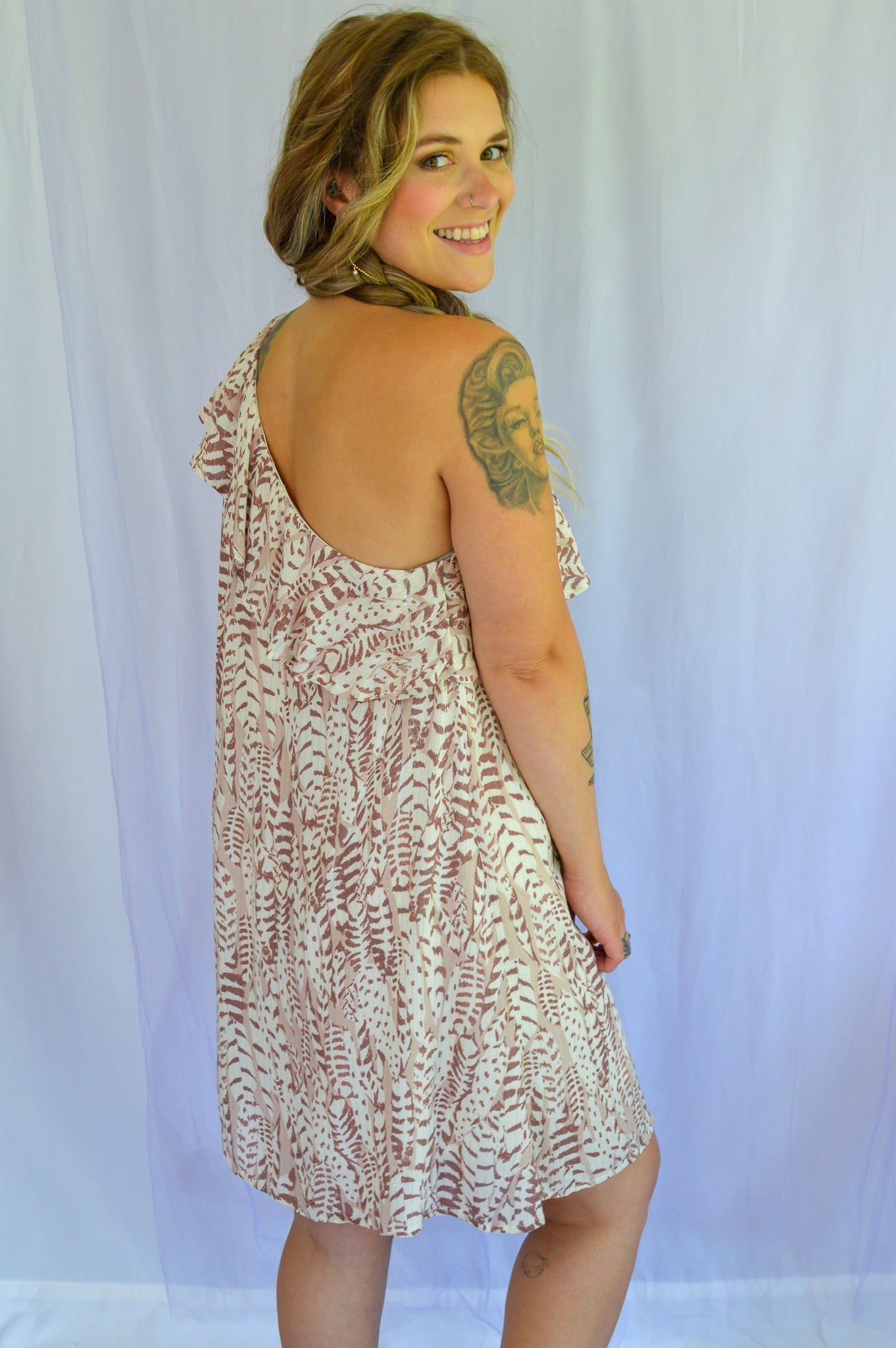 Wild Side One Shoulder Dress - She Chester