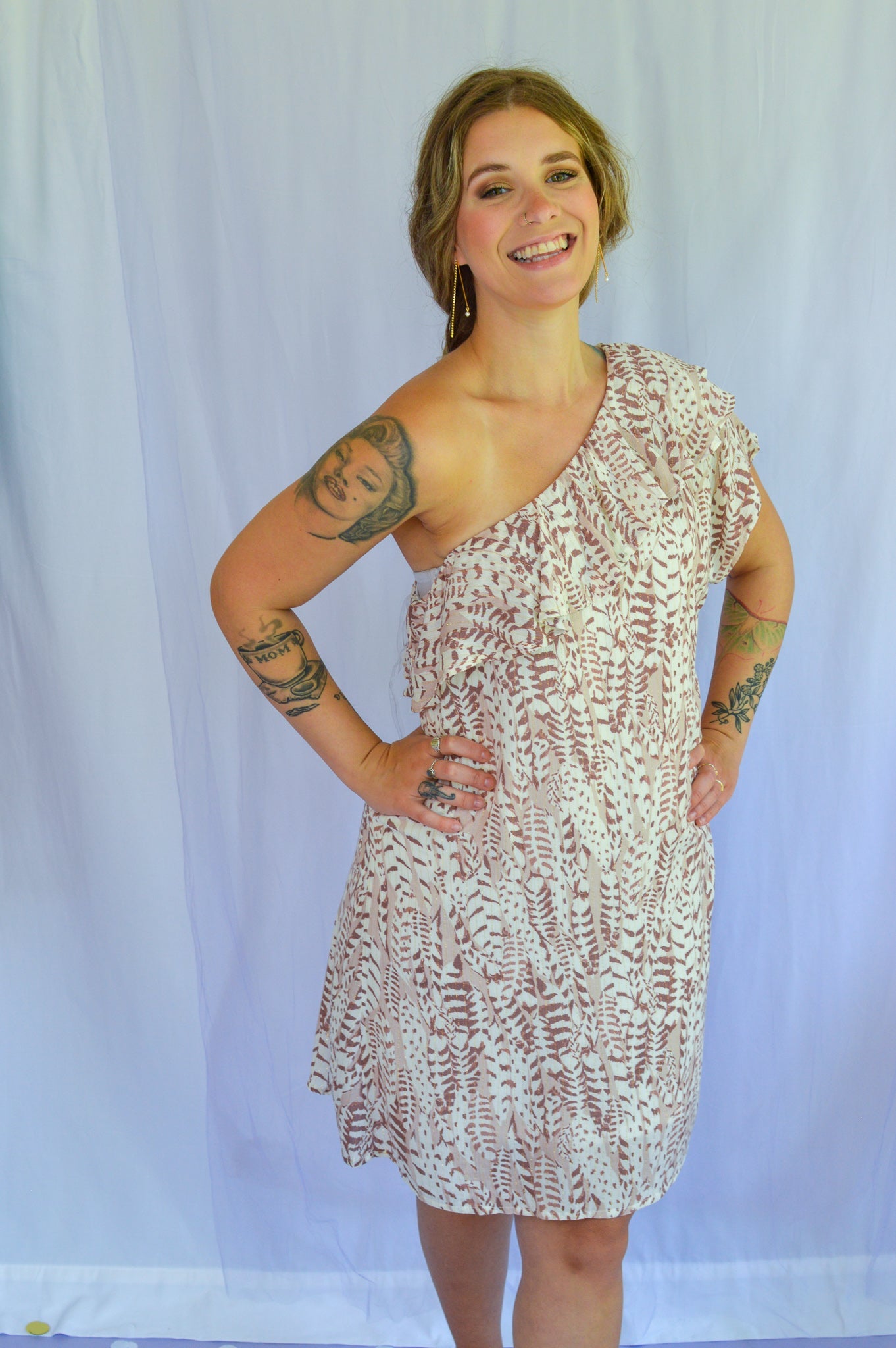Wild Side One Shoulder Dress - She Chester