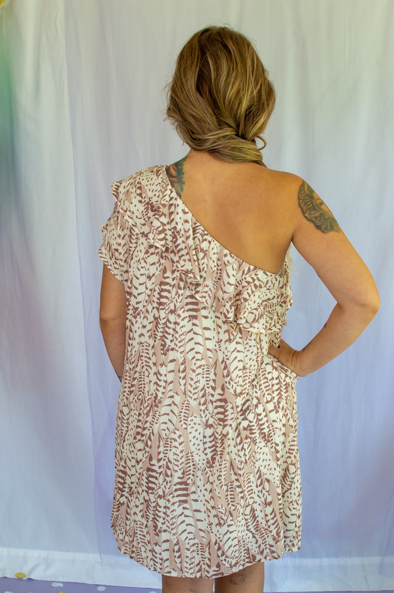 Wild Side One Shoulder Dress - She Chester