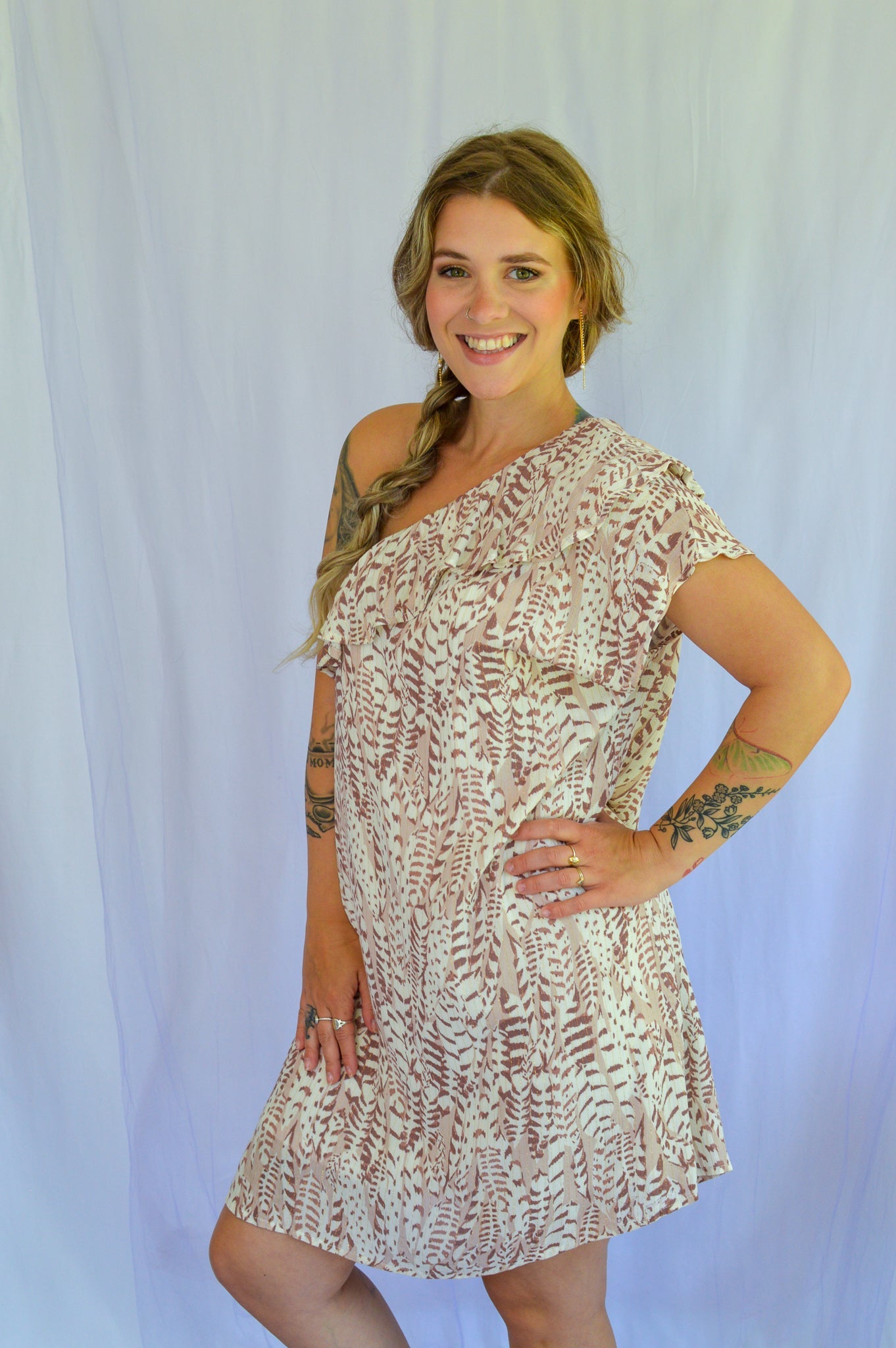 Wild Side One Shoulder Dress - She Chester