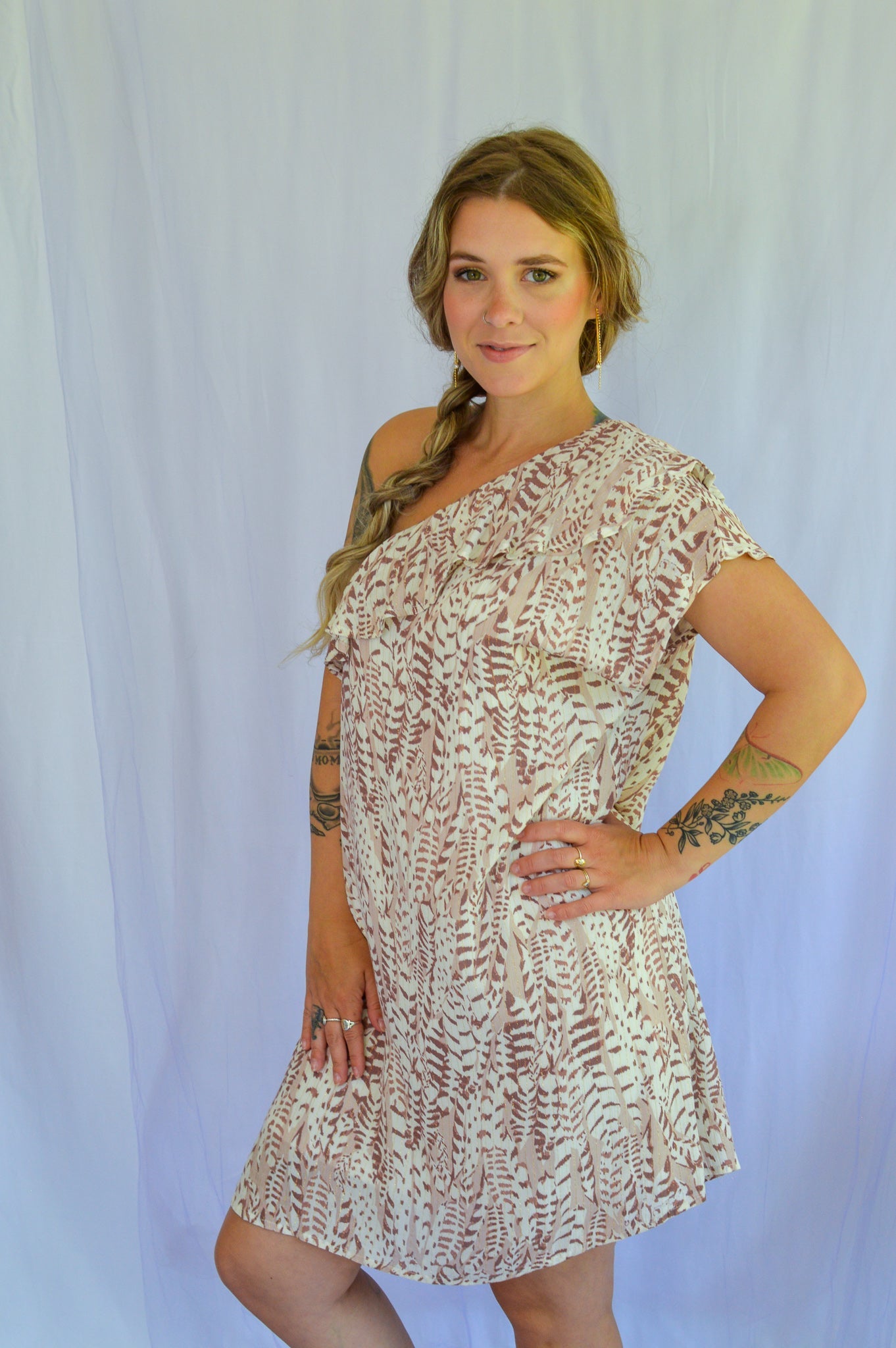 Wild Side One Shoulder Dress - She Chester