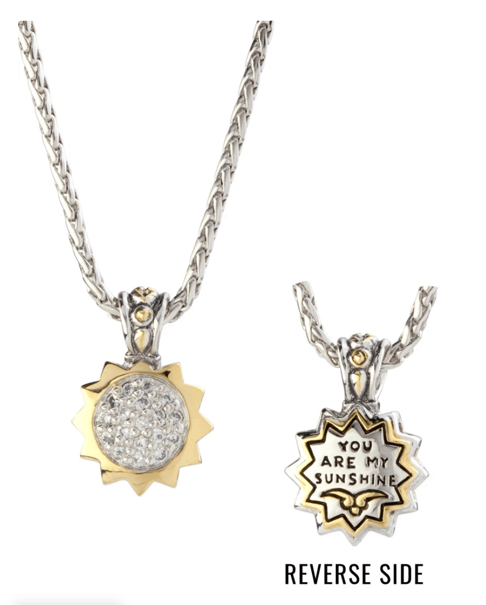 You Are My Sunshine Star Slider Necklace K5037 - AF505 - She Chester